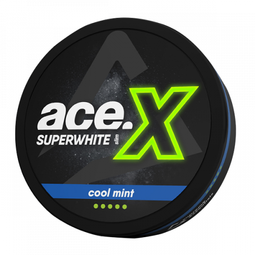 superwhite snus ACE X Cool Mint extra strong