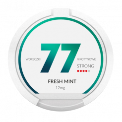 Nicotine pouches 77 pouches Fresh Mint 6 mg