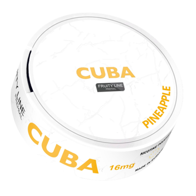 Nicotine pouches CUBA White Line Pineapple extra strong
