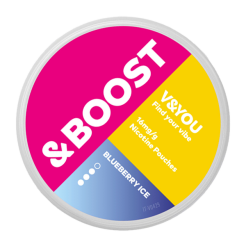 Nicotine pouches v&you &BOOST Blueberry Ice Strong 10 mg