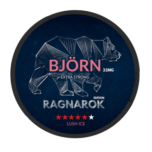 nicotine pouches Bjorn RAGNAROK Lush Ice X-Strong 16 mg