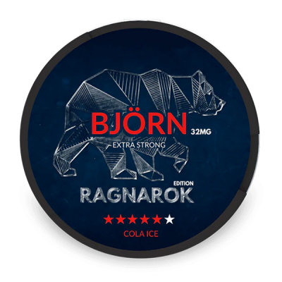 nicotine pouches bjorn RAGNAROK Cola Ice X-Strong 16 mg