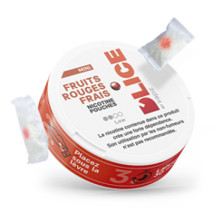 nicotine pouches D'LICE fruits rouges frais low 4 mg