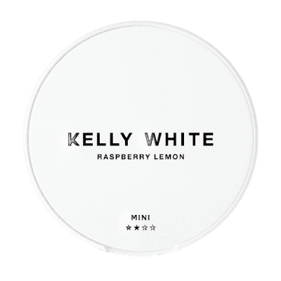 nicotine pouches kelly white Raspberry Lemon Mini Medium 6 mg