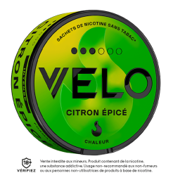 nicotine pouches VELO citron épicé medium 8 mg