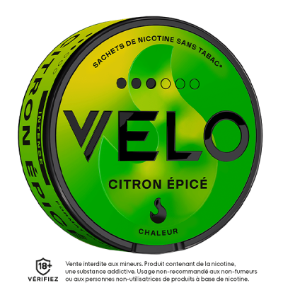 nicotine pouches VELO citron épicé medium 8 mg