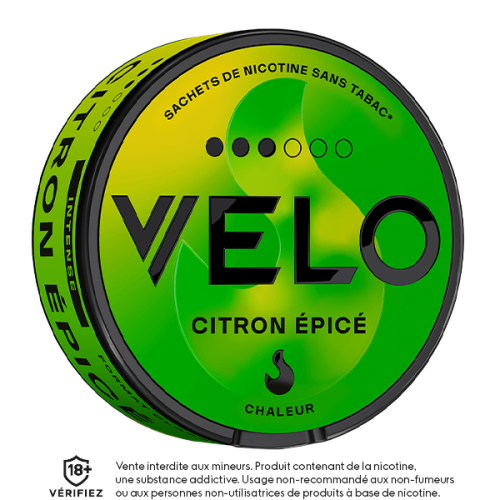 nicotine pouches VELO citron épicé medium 8 mg