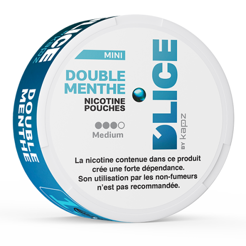 nicotine pouches D'LICE double menthe medium 8 mg