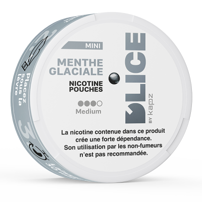 nicotine pouches D'LICE menthe glaciale medium 8 mg