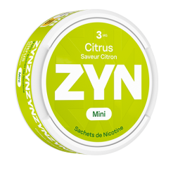 Snus ZYN Citron Light 3 mg sans tabac