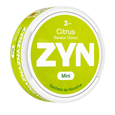Snus ZYN Citron Light 3 mg sans tabac