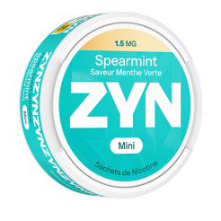 Snus ZYN Menthe Verte X-Light 1,5 mg sans tabac