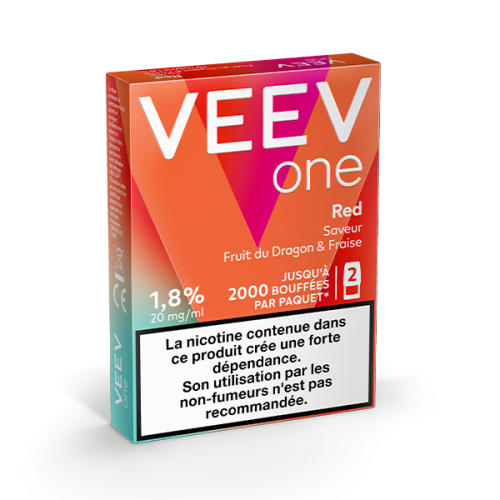Pods VEEV ONE Fruit du dragon Fraise 2 recharges