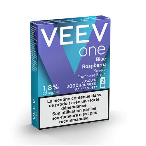 Pods VEEV ONE Framboise bleue 2 recharges 20 mg