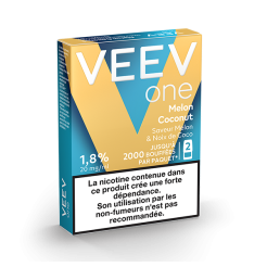 Pods VEEV ONE Melon Noix de coco 2 recharges 20 mg/mL