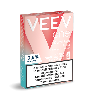 Pods VEEV ONE Pastèque Melon 2 recharges 9 mg/mL