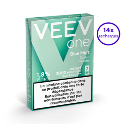 Pack VEEV ONE Menthe Fraîche 14 recharges 20 mg/mL