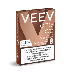 Pods VEEV ONE Classic Tobacco 2 recharges 9 mg
