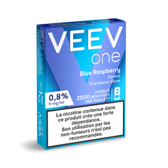 Pods VEEV ONE Framboise bleue 2 recharges 9 mg