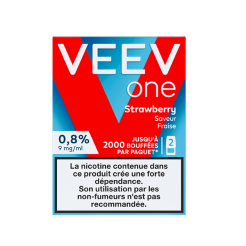 Pods VEEV ONE Fraise 2 recharges 9 mg