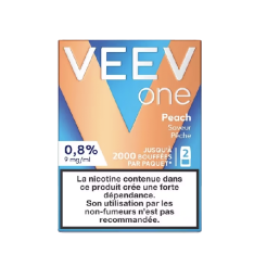Pods VEEV ONE Pêche 2 recharges 9 mg