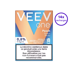 Pack VEEV ONE Pêche 14 recharges 9 mg/mL