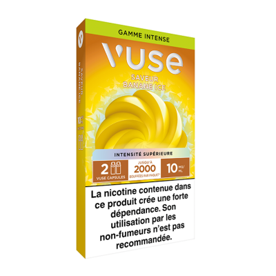 Pods VUSE Banane Ice 2 recharges 10 mg/mL