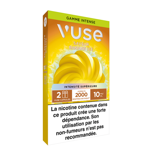 Pods VUSE Banane Ice 2 recharges 10 mg/mL