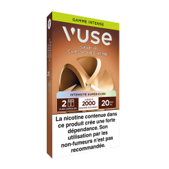 Pods VUSE Classique Crème 2 recharges 0, 10, 20 mg/mL
