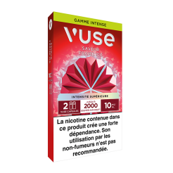 Pods VUSE Fraise Ice 2 recharges 10, 20 mg/mL