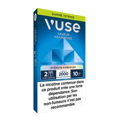 Pods VUSE Framboise 2 recharges 10, 20 mg/mL