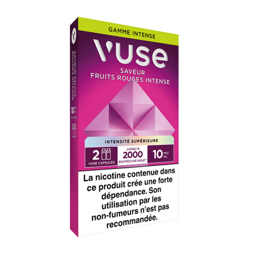 Pods VUSE Fruits Rouges Intense 2 recharges 0, 10, 20 mg/mL