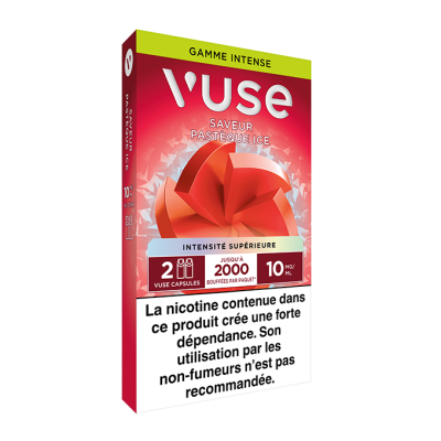 Pods VUSE Pastèque Ice 2 recharges 0, 10, 20 mg/mL