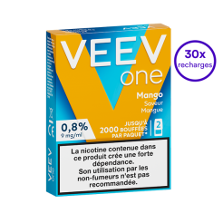 Pack VEEV ONE Mangue 30 recharges 9 mg/mL