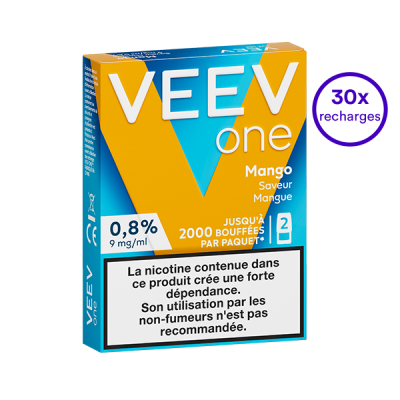 Pack VEEV ONE Mangue 30 recharges 9 mg/mL
