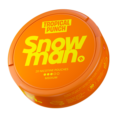 nicotine pouches snowman Tropical Punch Strong 9 mg