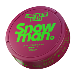 snus snowman Raspberry Blast Strong 9 mg