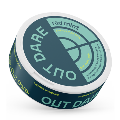 energy pouches outdare Rad Mint 50 mg