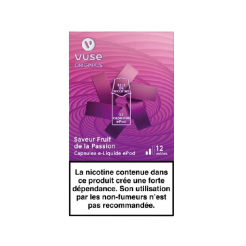 Pods VUSE Fruit de la passion 2 recharges 12 mg/mL