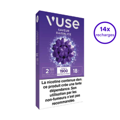 Pack VUSE Raisin Ice 14 recharges 18 mg/mL