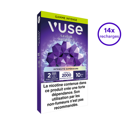 Pack VUSE Raisin Ice 14 recharges 10 mg/mL