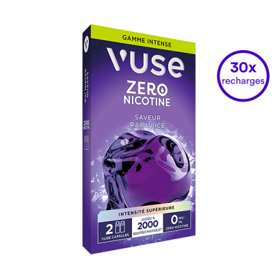 Pack VUSE Raisin Ice 30 recharges 0 mg/mL