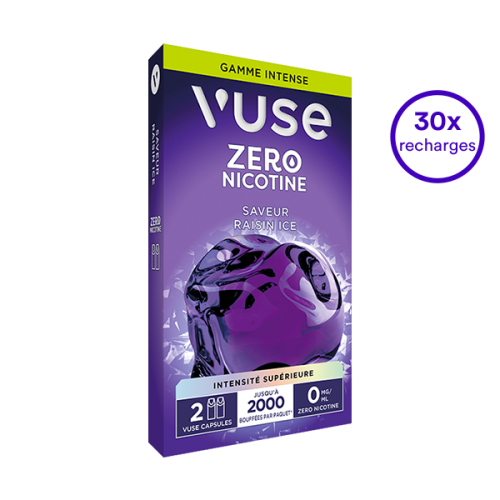 Pack VUSE Raisin Ice 30 recharges 0 mg/mL