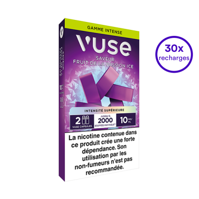 Pack VUSE Fruit de la passion 30 recharges 10 mg/mL