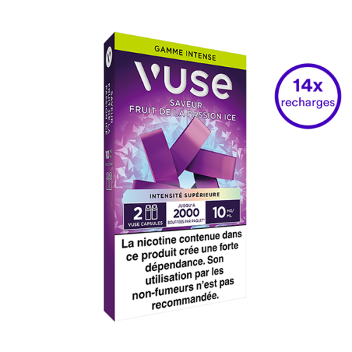 Pack VUSE Fruit de la passion 14 recharges 10 mg/mL
