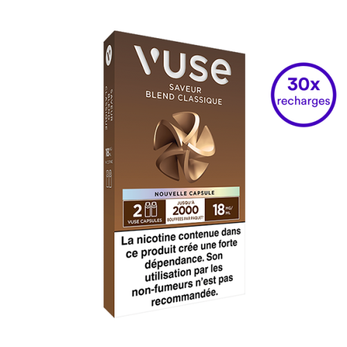 Pack VUSE Blend classique 30 recharges 18 mg/mL