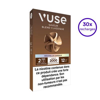Pack VUSE Blend classique 30 recharges 12 mg/mL