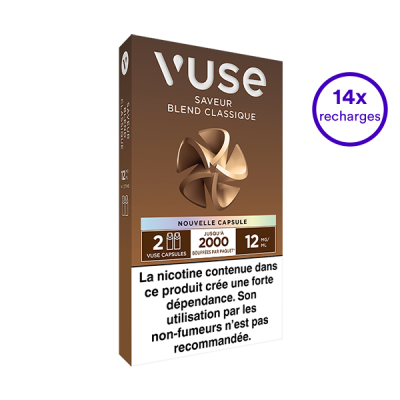 Pack VUSE Blend classique 14 recharges 12 mg/mL