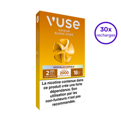 Pack VUSE Blend doré 30 recharges 18 mg/mL