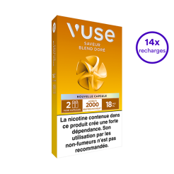 Pack VUSE Blend doré 14 recharges 18 mg/mL